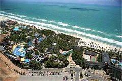 fortaleza beach park vista aerial