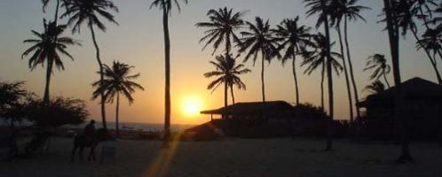 Sunset over pousada Jericoacoara