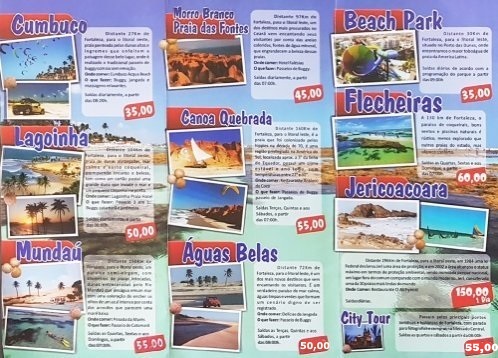 Fortaleza day trips destinations and rates
