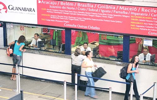 Inside Fortaleza Bus Terminal