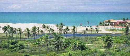 Vista da entrada no Porto das Dunas Fortaleza