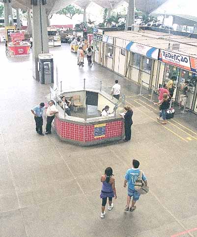 Interior of the Fortaleza bus station