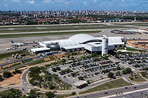 fortaleza airport aerial view